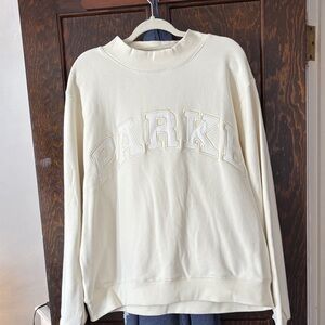 NWT Parke Cream L/XL Sweatshirt